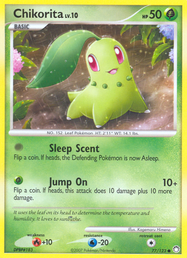 Chikorita (77/123) [Diamond & Pearl: Mysterious Treasures] | Exor Games New Glasgow