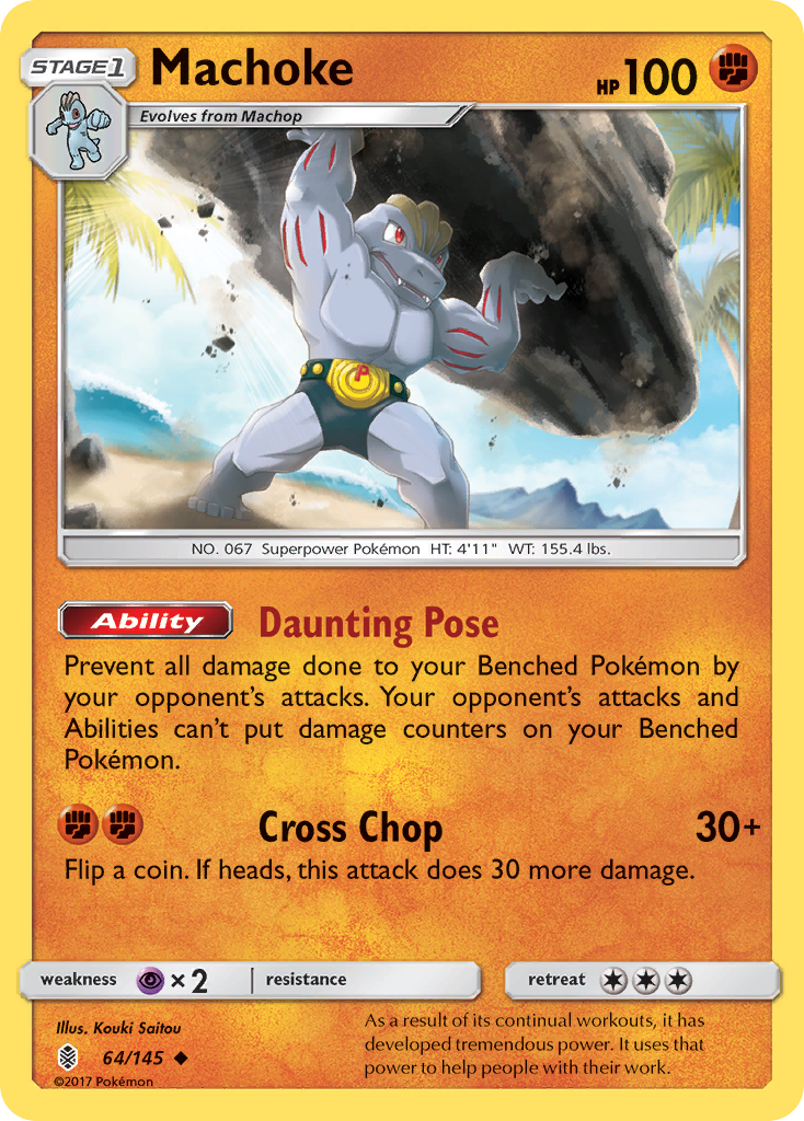 Machoke (64/145) [Sun & Moon: Guardians Rising] | Exor Games New Glasgow