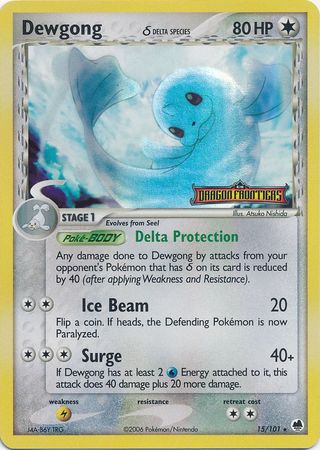 Dewgong (15/101) (Delta Species) (Stamped) [EX: Dragon Frontiers] | Exor Games New Glasgow