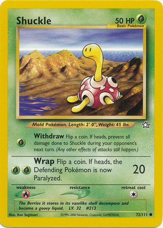 Shuckle (72/111) [Neo Genesis Unlimited] | Exor Games New Glasgow