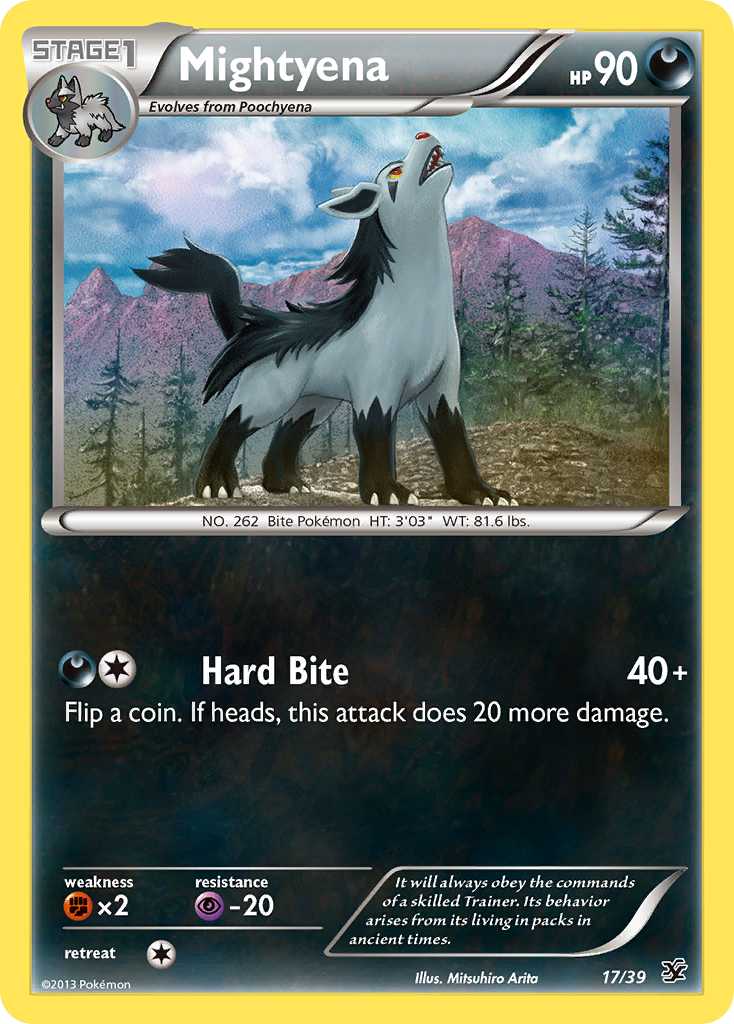 Mightyena (17/39) [XY: Kalos Starter Set] | Exor Games New Glasgow