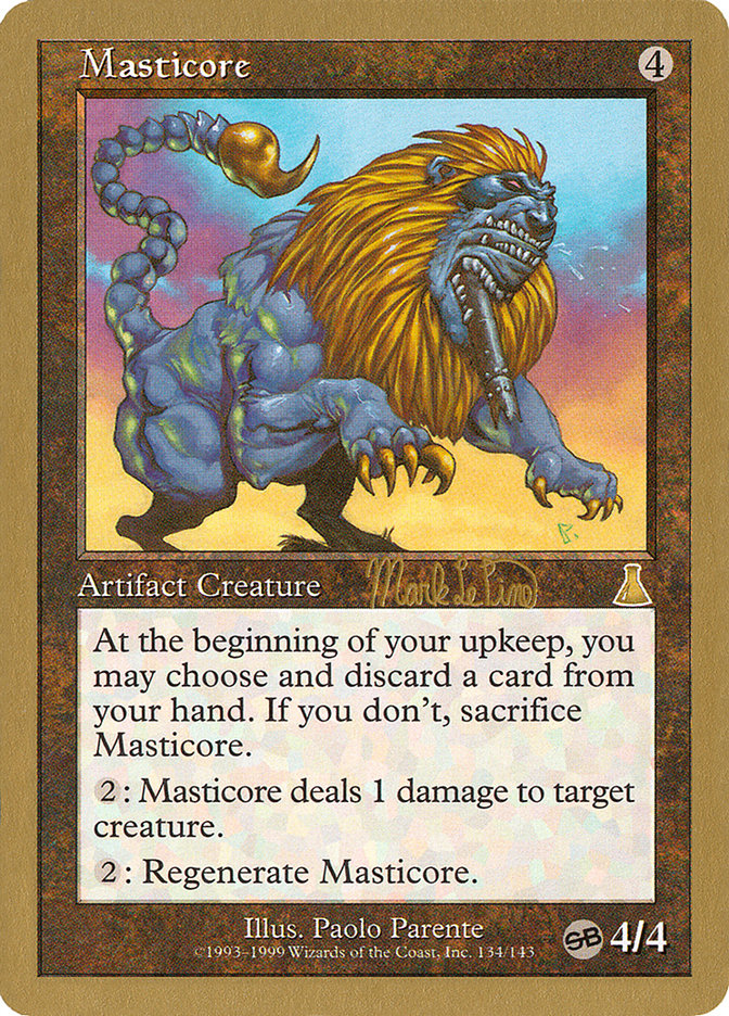 Masticore (Mark Le Pine) (SB) [World Championship Decks 1999] | Exor Games New Glasgow