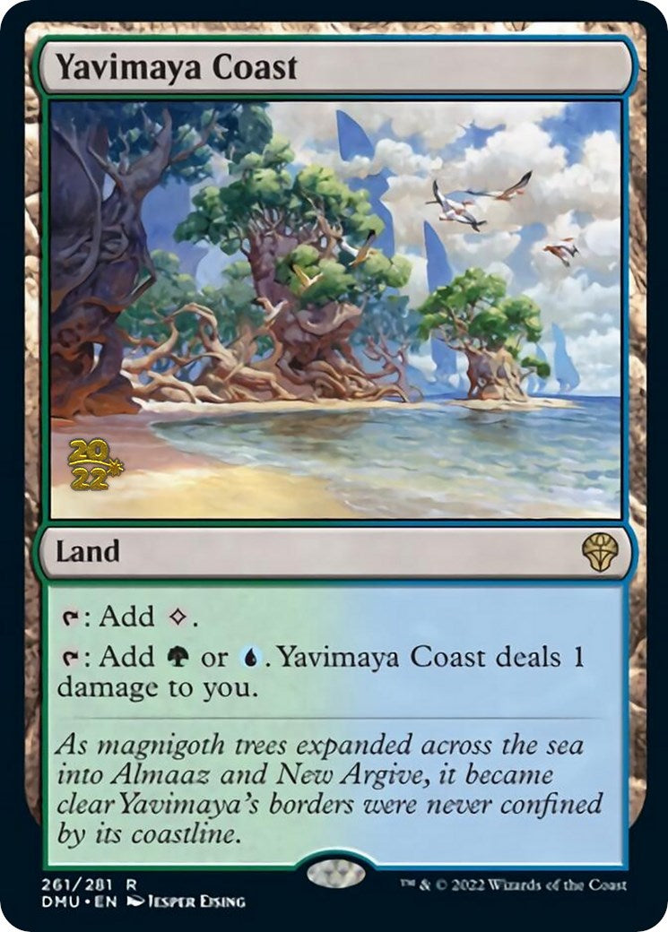 Yavimaya Coast [Dominaria United Prerelease Promos] | Exor Games New Glasgow