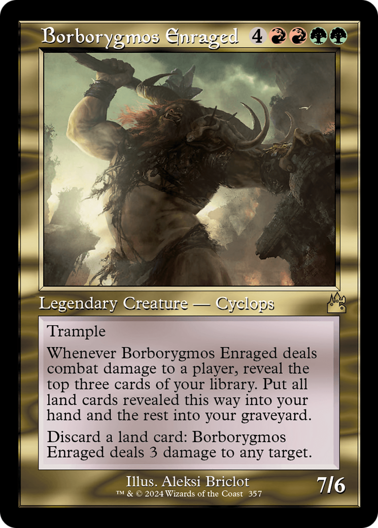 Borborygmos Enraged (Retro Frame) [Ravnica Remastered] | Exor Games New Glasgow