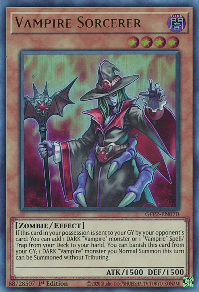 Vampire Sorcerer [GFP2-EN070] Ultra Rare | Exor Games New Glasgow