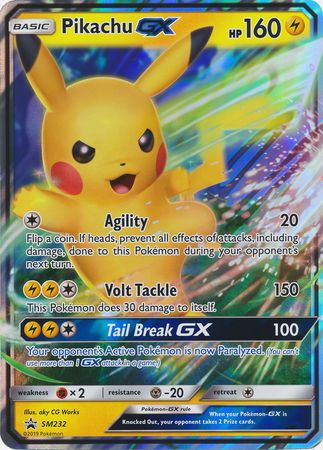 Pikachu GX (SM232) (Jumbo Card) [Sun & Moon: Black Star Promos] | Exor Games New Glasgow