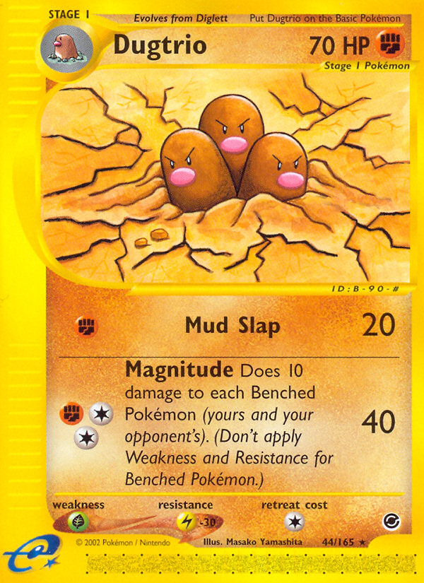 Dugtrio (44/165) [Expedition: Base Set] | Exor Games New Glasgow