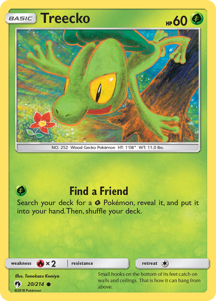 Treecko (20/214) [Sun & Moon: Lost Thunder] | Exor Games New Glasgow