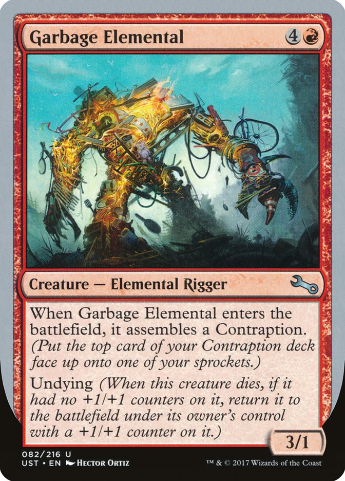 Garbage Elemental (3/1 Creature) [Unstable] | Exor Games New Glasgow