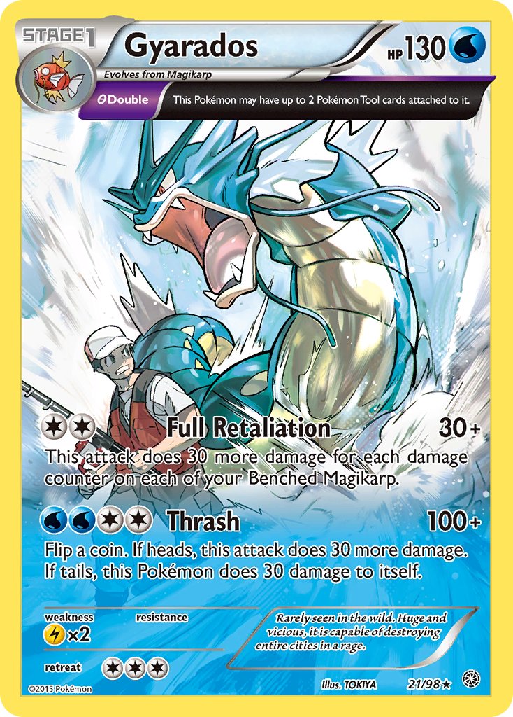 Gyarados (21/98) (Cosmos Holo) (Theme Deck Exclusive) [XY: Ancient Origins] | Exor Games New Glasgow