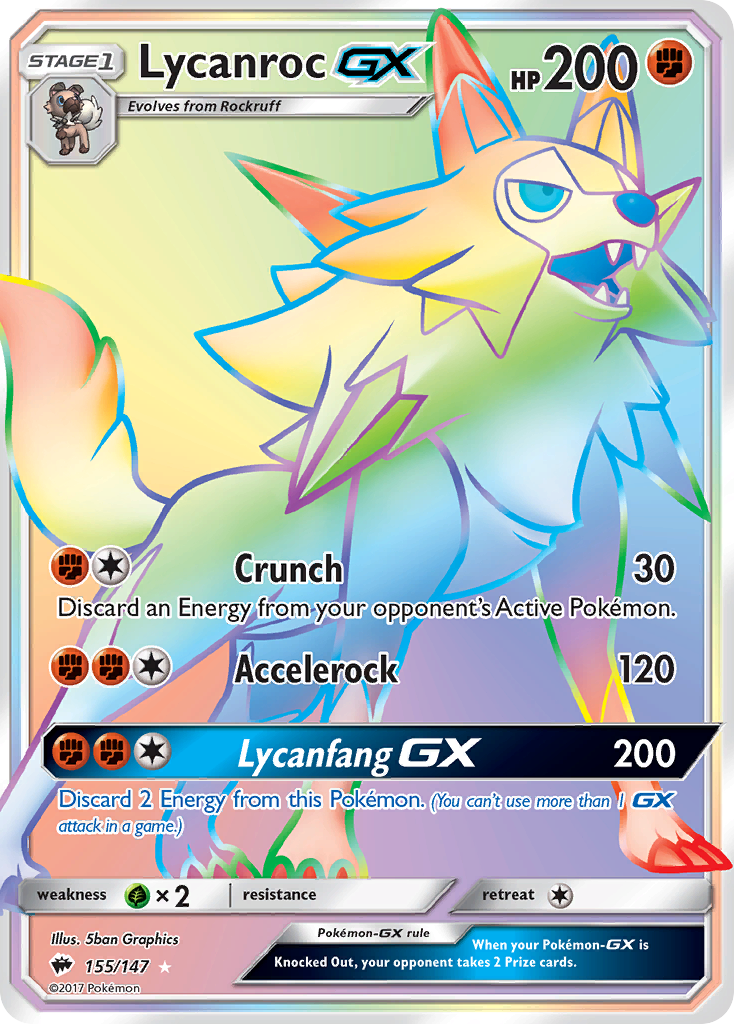 Lycanroc GX (155/147) [Sun & Moon: Burning Shadows] | Exor Games New Glasgow