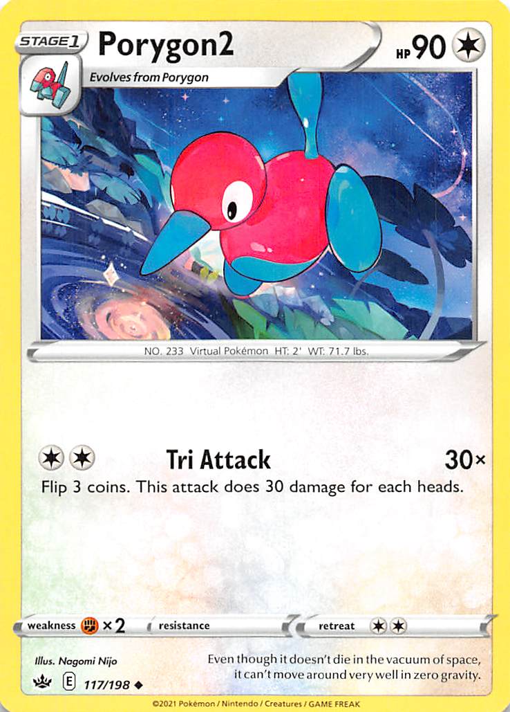 Porygon2 (117/198) [Sword & Shield: Chilling Reign] | Exor Games New Glasgow