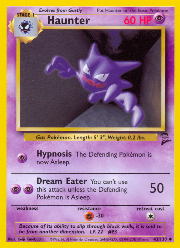 Haunter (43/130) [Base Set 2] | Exor Games New Glasgow