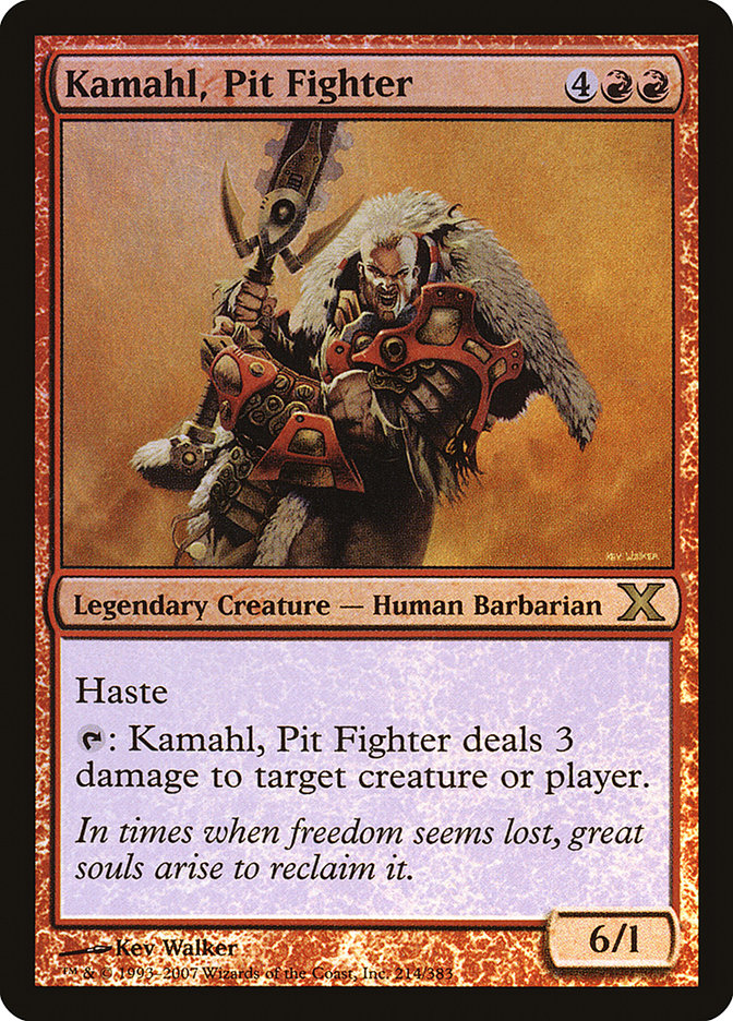 Kamahl, Pit Fighter (Premium Foil) [Tenth Edition] | Exor Games New Glasgow