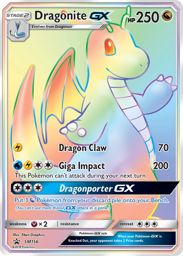 Dragonite GX (SM156) (Jumbo Card) [Sun & Moon: Black Star Promos] | Exor Games New Glasgow