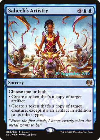 Saheeli's Artistry [Kaladesh Promos] | Exor Games New Glasgow