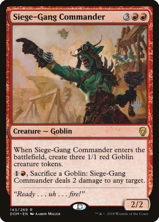 Siege-Gang Commander [Dominaria Promos] | Exor Games New Glasgow