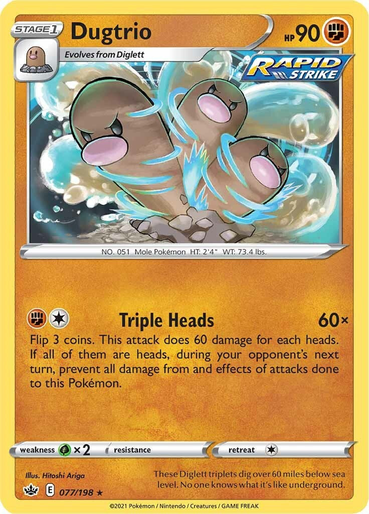 Dugtrio (077/198) [Sword & Shield: Chilling Reign] | Exor Games New Glasgow