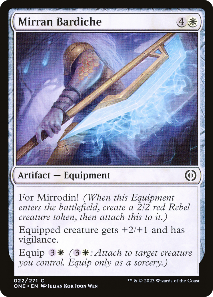 Mirran Bardiche [Phyrexia: All Will Be One] | Exor Games New Glasgow