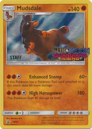 Mudsdale (SM20) (Staff Prerelease Promo) [Sun & Moon: Black Star Promos] | Exor Games New Glasgow