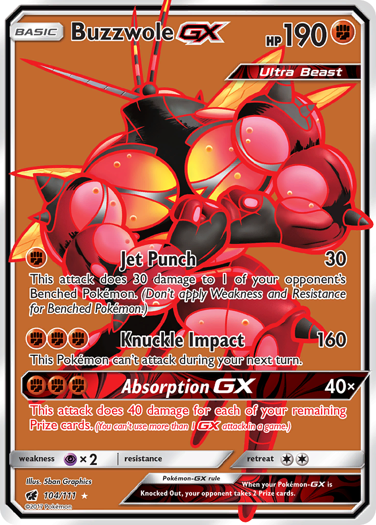 Buzzwole GX (104/111) [Sun & Moon: Crimson Invasion] | Exor Games New Glasgow