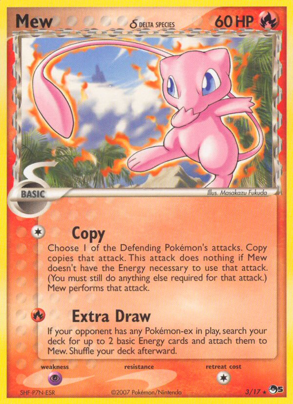 Mew (3/17) (Delta Species) [POP Series 5] | Exor Games New Glasgow