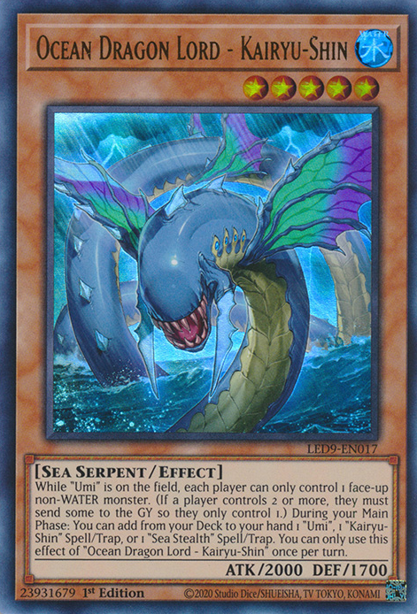 Ocean Dragon Lord - Kairyu-Shin [LED9-EN017] Ultra Rare | Exor Games New Glasgow