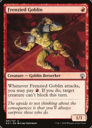 Frenzied Goblin [GRN Guild Kit] | Exor Games New Glasgow