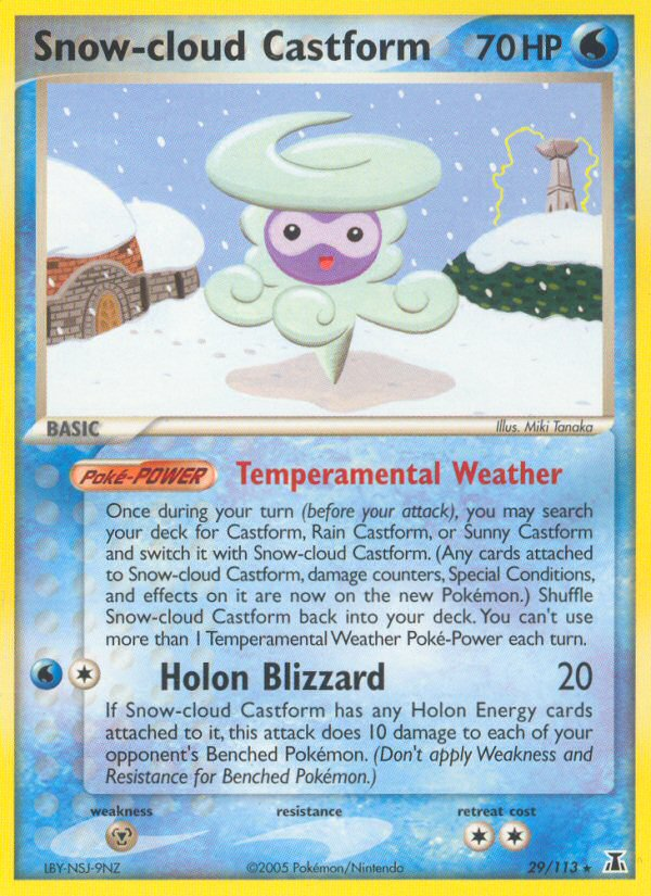 Snow-cloud Castform (29/113) [EX: Delta Species] | Exor Games New Glasgow