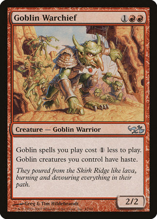 Goblin Warchief [Duel Decks: Elves vs. Goblins] | Exor Games New Glasgow