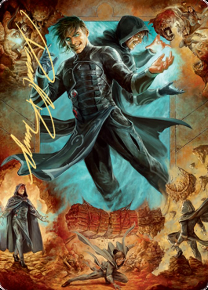 Jace, Mirror Mage 2 Art Card (Gold-Stamped Signature) [Zendikar Rising Art Series] | Exor Games New Glasgow