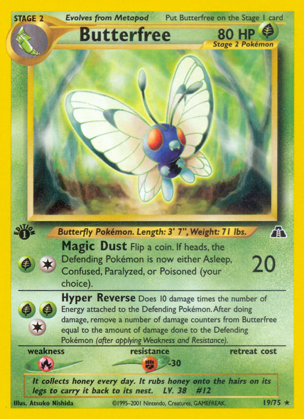 Butterfree (19/75) [Neo Discovery 1st Edition] | Exor Games New Glasgow