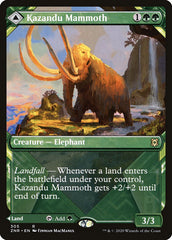 Kazandu Mammoth // Kazandu Valley (Showcase) [Zendikar Rising] | Exor Games New Glasgow