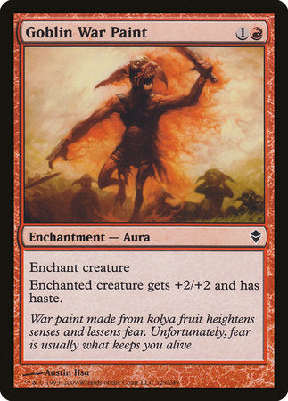 Goblin War Paint [Zendikar] | Exor Games New Glasgow