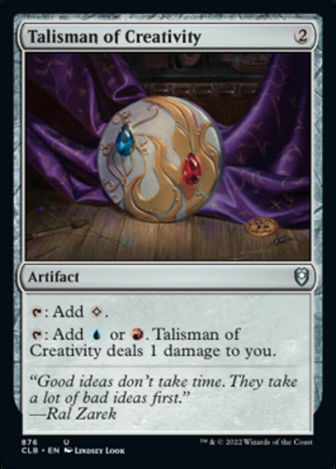 Talisman of Creativity [Commander Legends: Battle for Baldur's Gate] | Exor Games New Glasgow