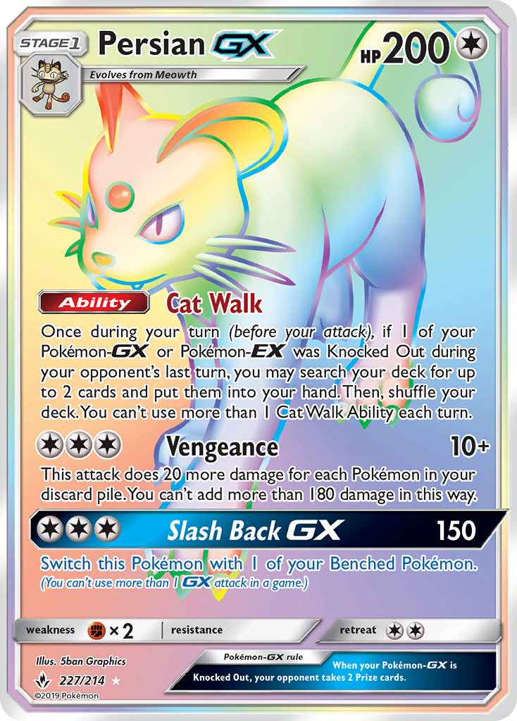 Persian GX (227/214) [Sun & Moon: Unbroken Bonds] | Exor Games New Glasgow