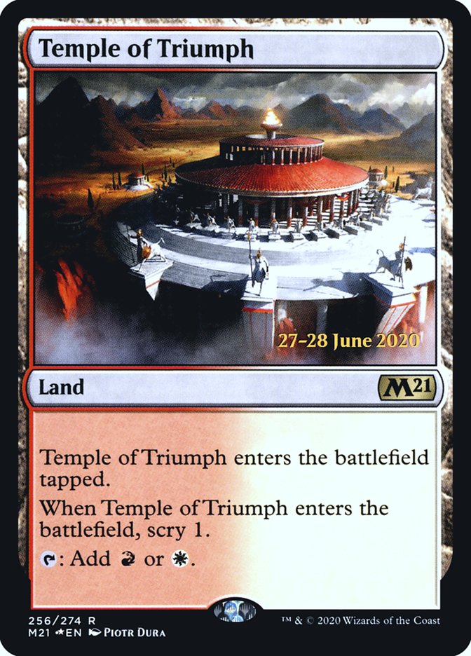 Temple of Triumph  [Core Set 2021 Prerelease Promos] | Exor Games New Glasgow