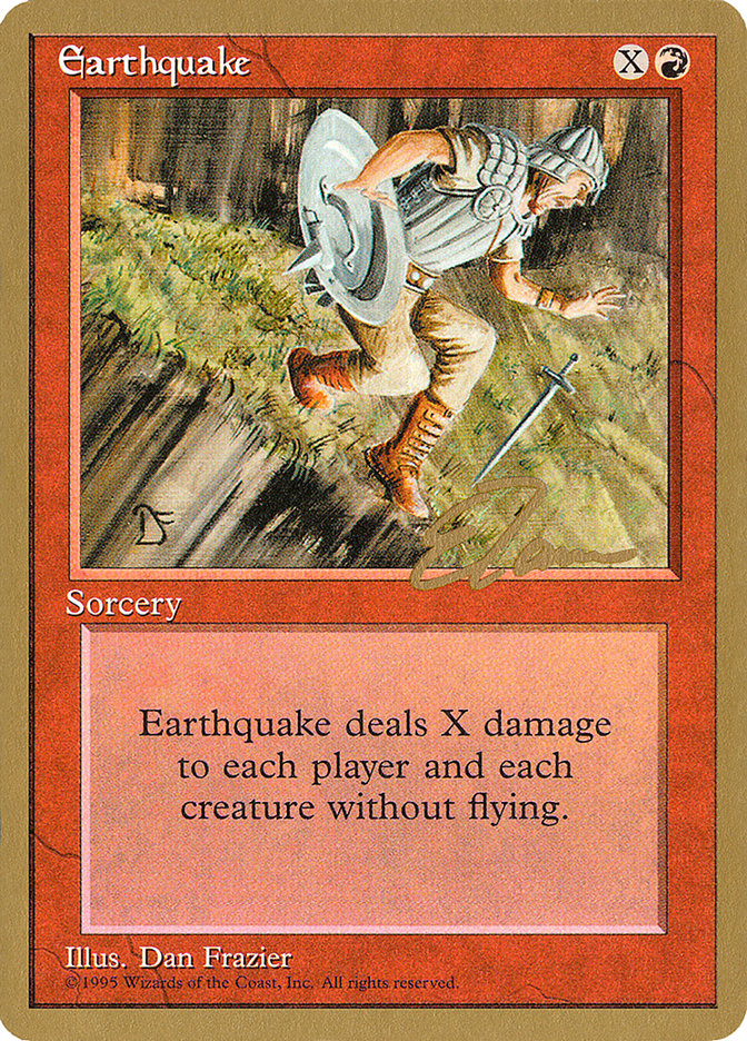 Earthquake (Eric Tam) [Pro Tour Collector Set] | Exor Games New Glasgow