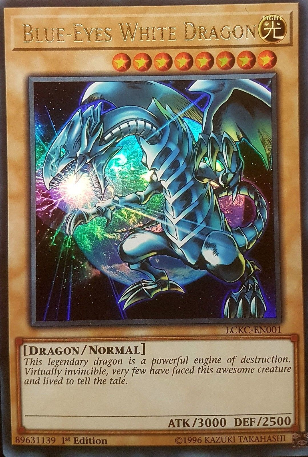 Blue-Eyes White Dragon (Version 3) [LCKC-EN001] Ultra Rare | Exor Games New Glasgow