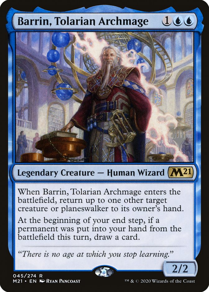 Barrin, Tolarian Archmage (Promo Pack) [Core Set 2021 Promos] | Exor Games New Glasgow