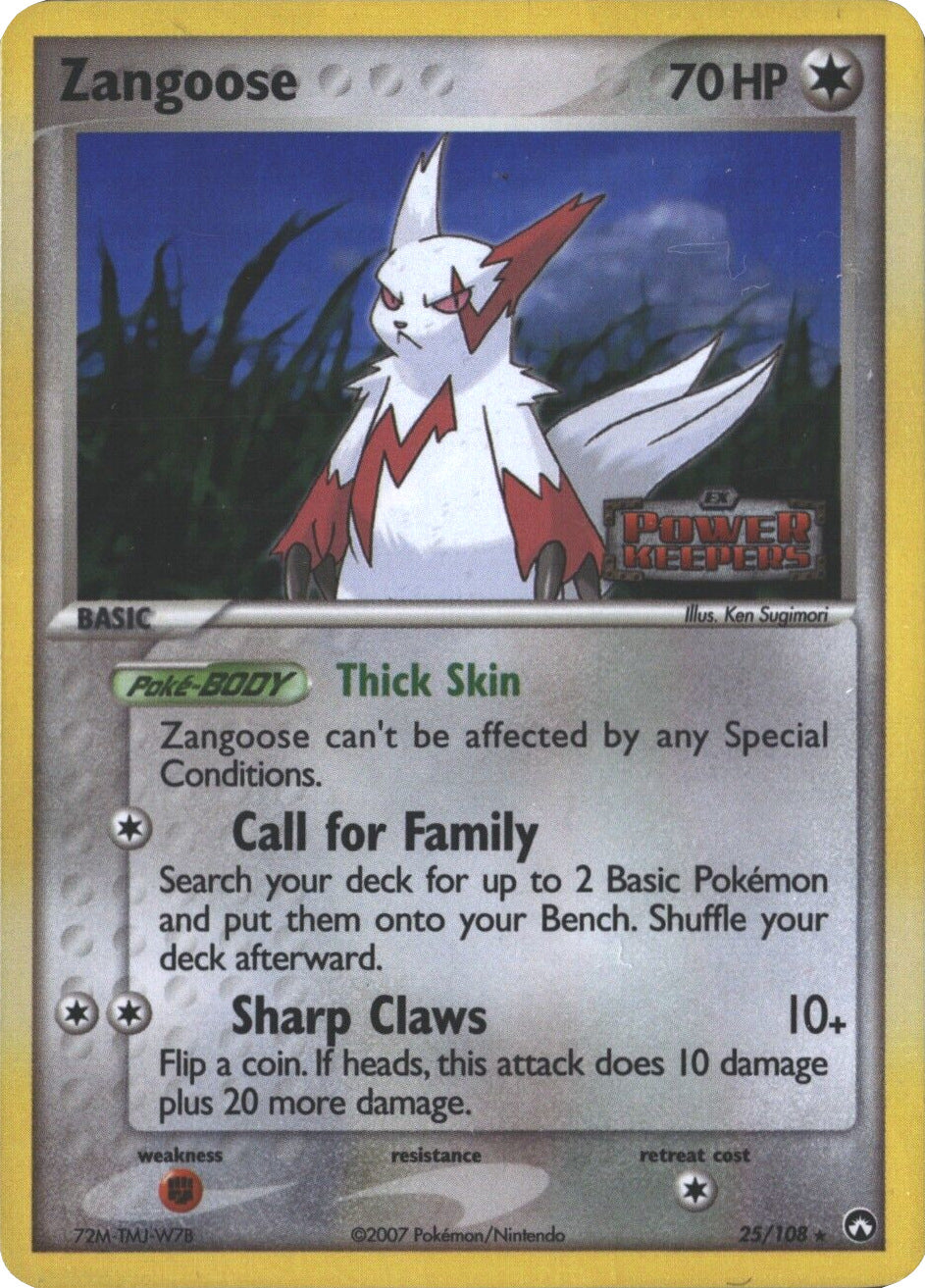 Zangoose (25/108) (Stamped) [EX: Power Keepers] | Exor Games New Glasgow