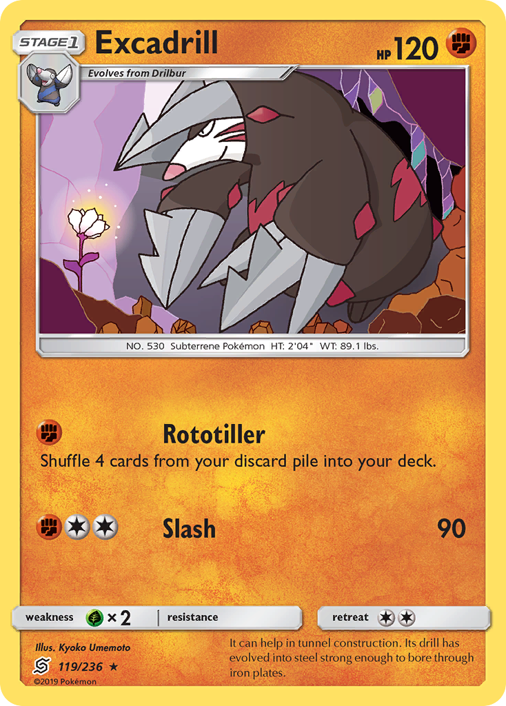 Excadrill (119/236) [Sun & Moon: Unified Minds] | Exor Games New Glasgow