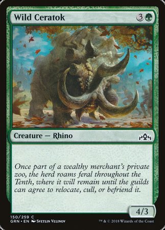 Wild Ceratok [Guilds of Ravnica] | Exor Games New Glasgow