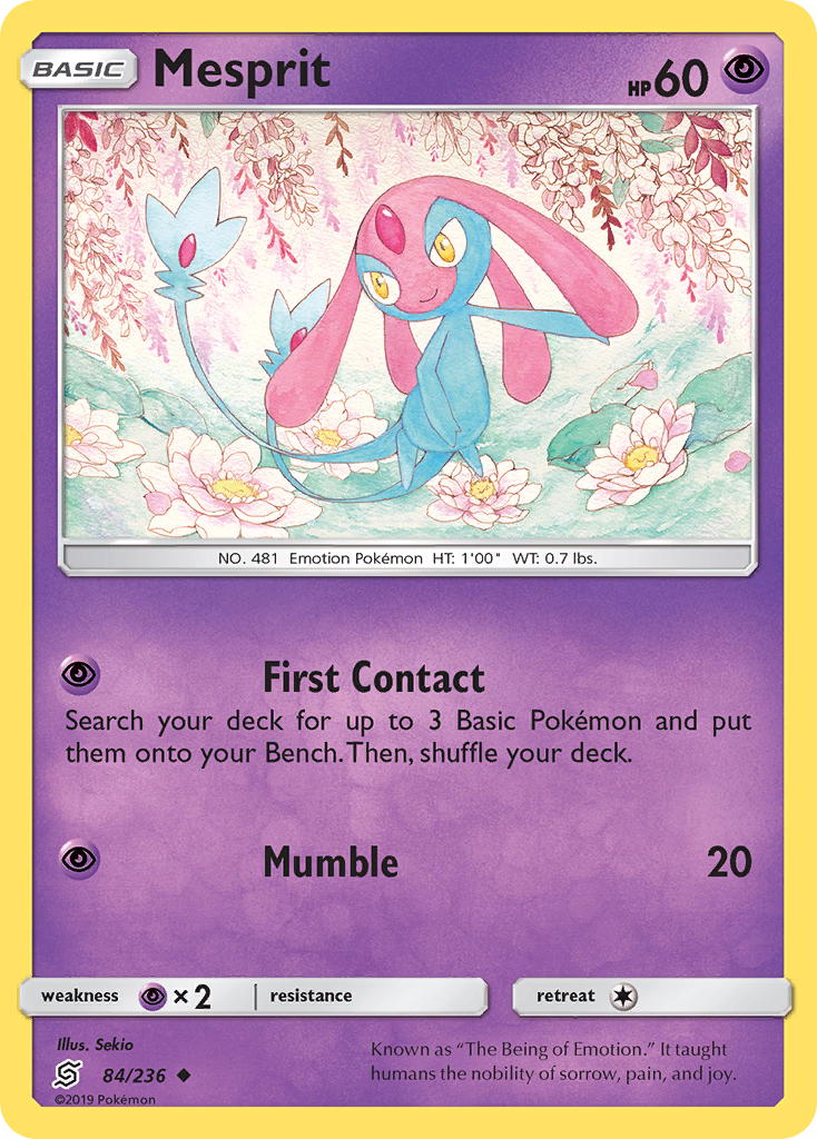 Mesprit (84/236) [Sun & Moon: Unified Minds] | Exor Games New Glasgow