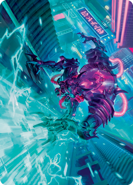 Surgehacker Mech Art Card [Kamigawa: Neon Dynasty Art Series] | Exor Games New Glasgow