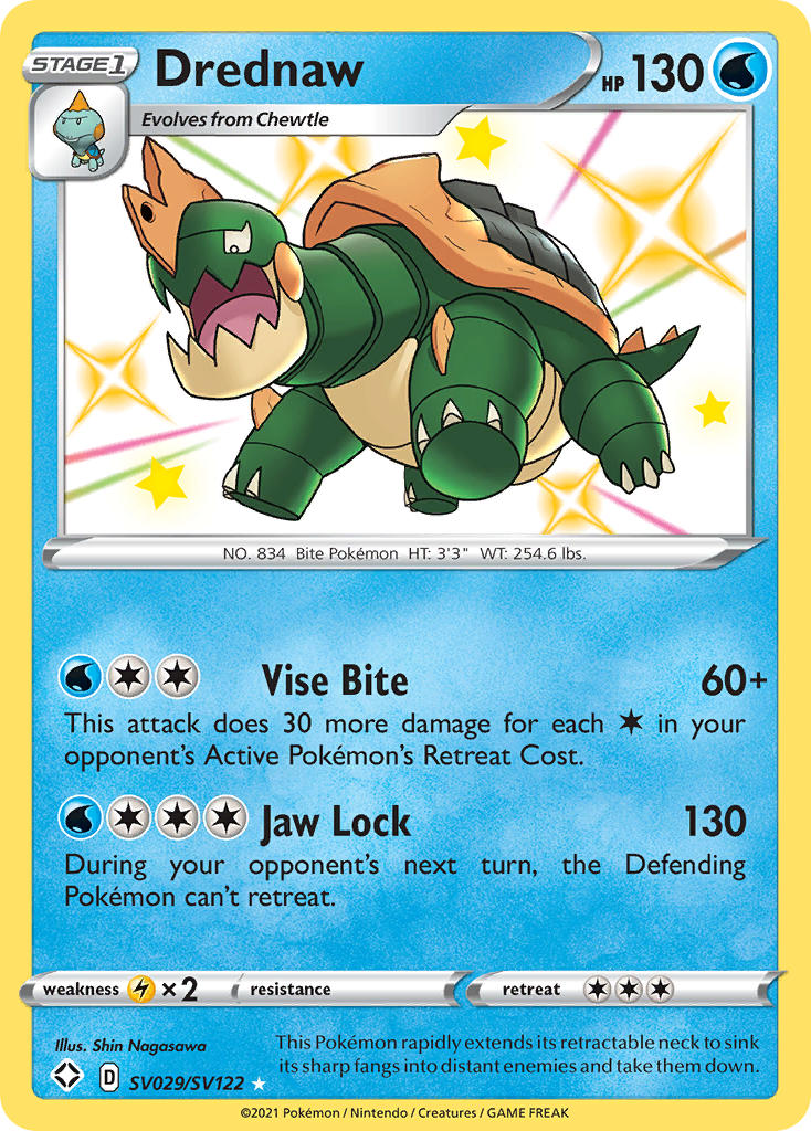 Drednaw (SV029/SV122) [Sword & Shield: Shining Fates] | Exor Games New Glasgow