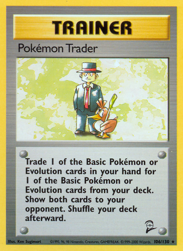 Pokemon Trader (106/130) [Base Set 2] | Exor Games New Glasgow