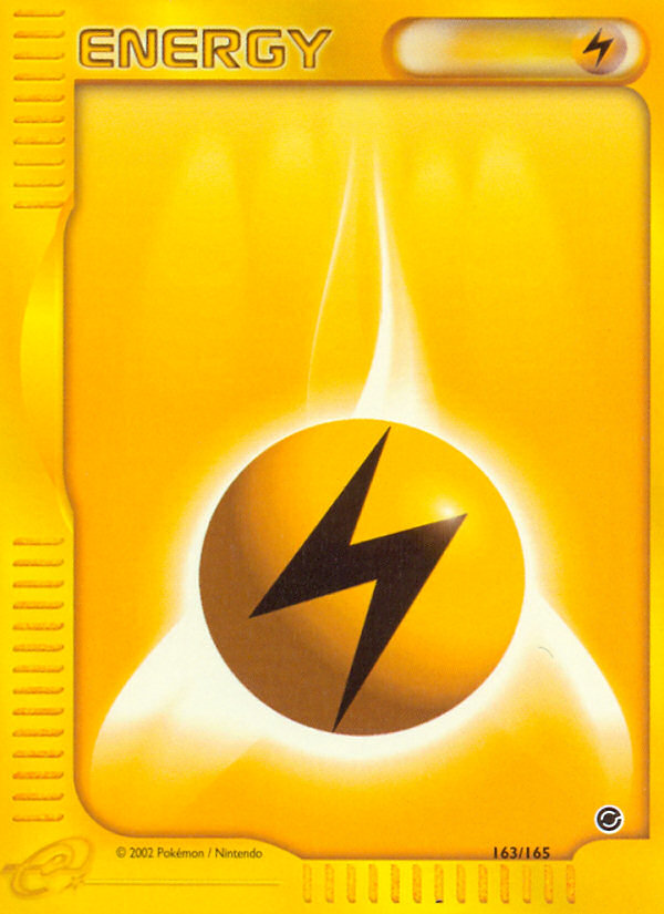 Lightning Energy (163/165) [Expedition: Base Set] | Exor Games New Glasgow