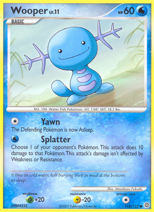 Wooper (118/132) [Diamond & Pearl: Secret Wonders] | Exor Games New Glasgow