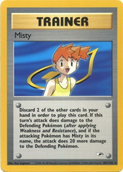 Misty (102/132) [Gym Heroes Unlimited] | Exor Games New Glasgow